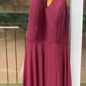 Cabernet floor length dress